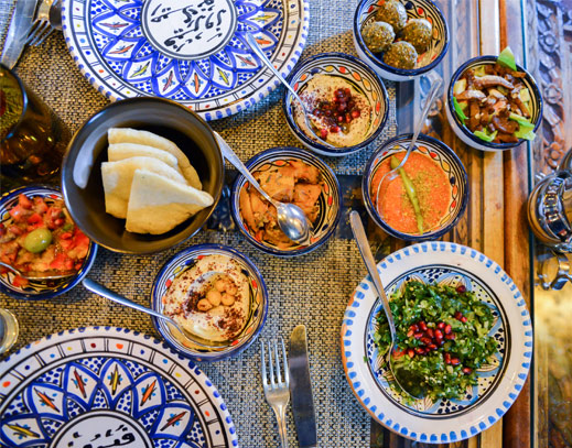 Mediterran-orientalische Küche 