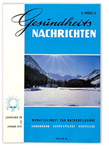 A. Vogel Gesundheits Magazin-Cover Januar 1972