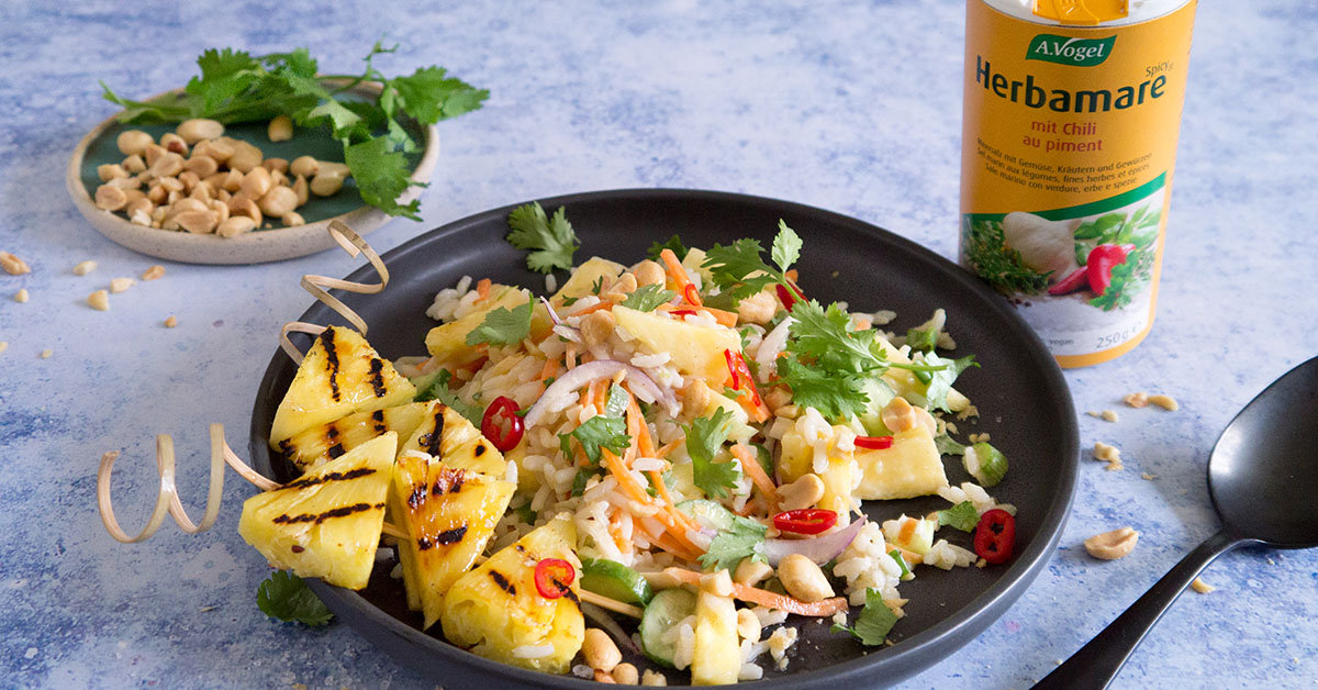 Exotischer Reissalat mit Ananas | A.Vogel