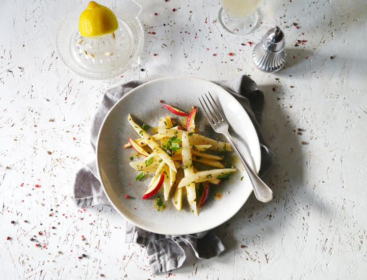 Reissalat mit Limetten und Ananas