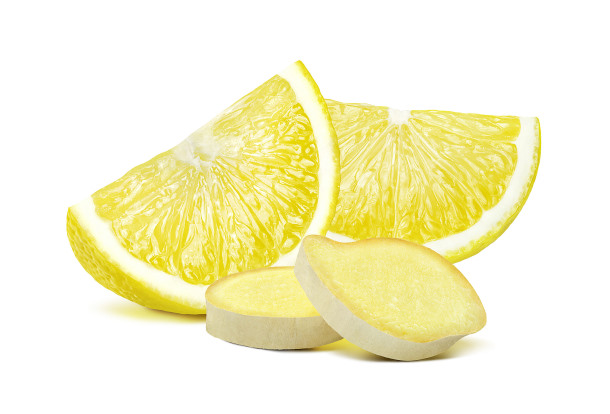 Zitronen- und Ingwerscheiben